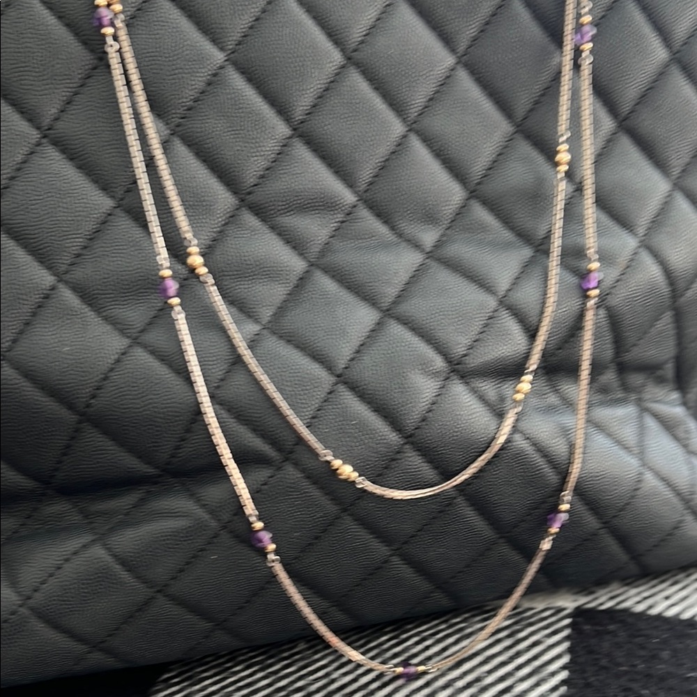 Cartier silver, gold and amethyst necklaces